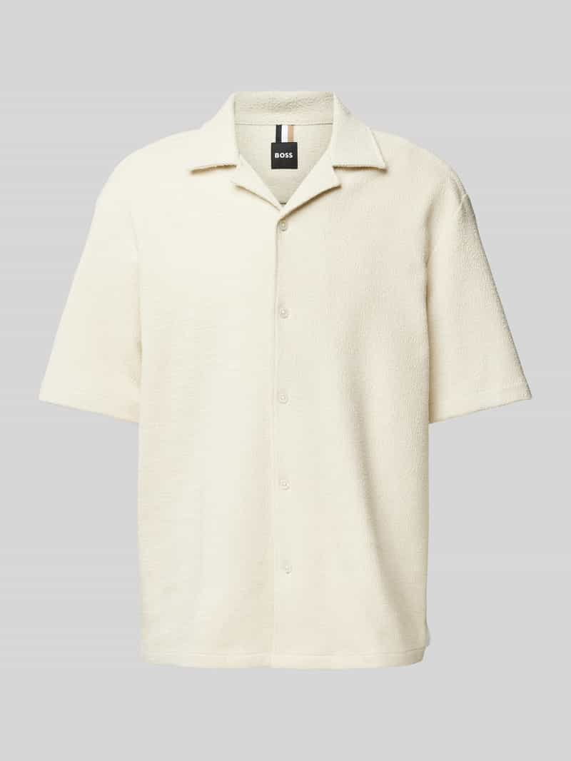 Boss Poloshirt met V-hals model 'LARS'