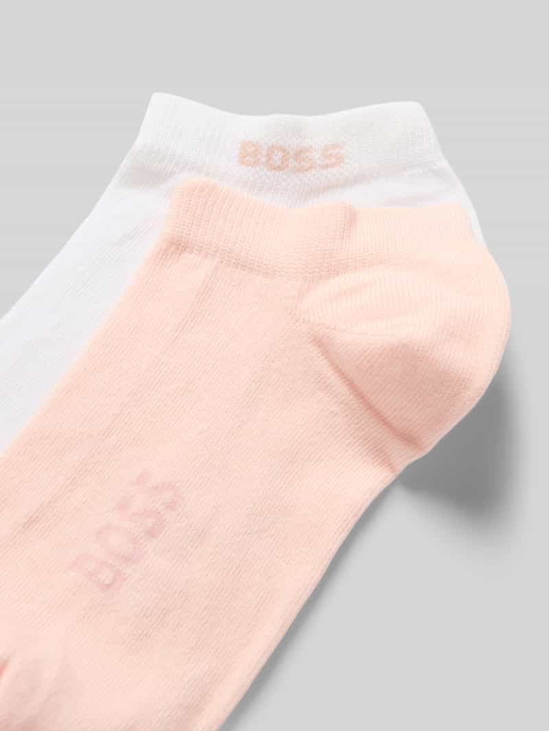 Boss Sneakersokken met labeldetail in een set van 2 paar