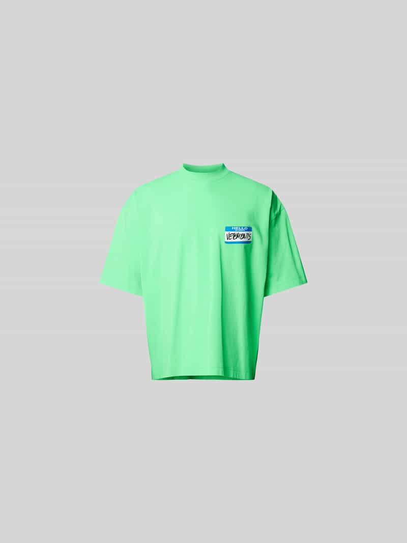 Loose fit T-shirt van puur katoen