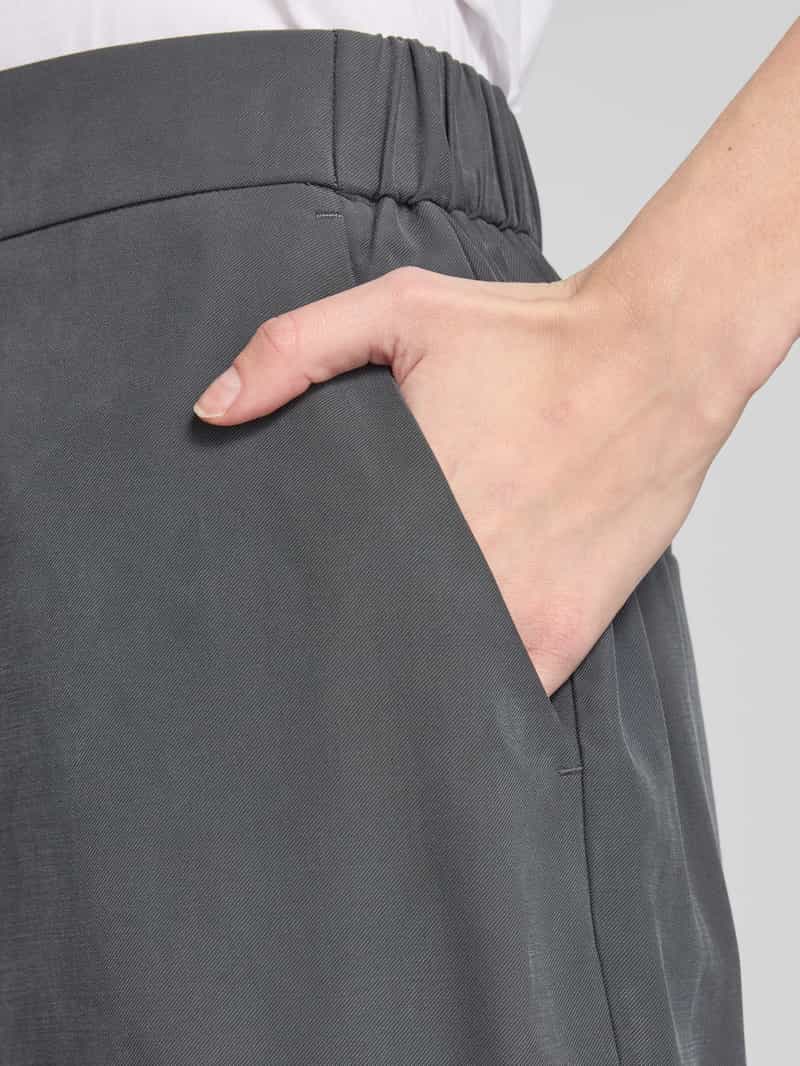 Jake*s Collection Stoffen broek van viscosemix met elastische band