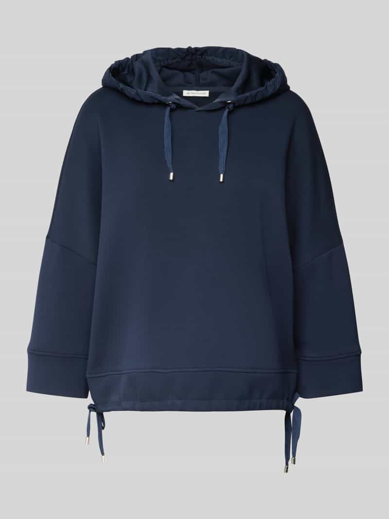 Tom Tailor Korte hoodie in scuba met3 4-mouwen