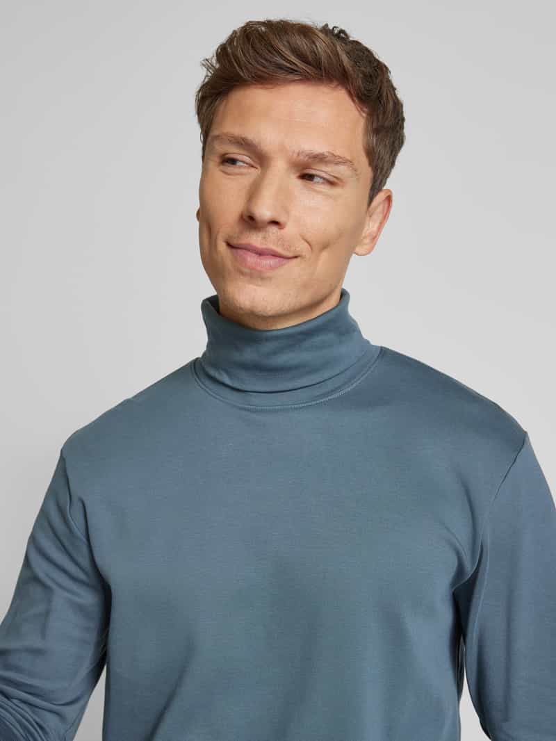 Tom Tailor Regular fit shirt met lange mouwen van katoenmix met col