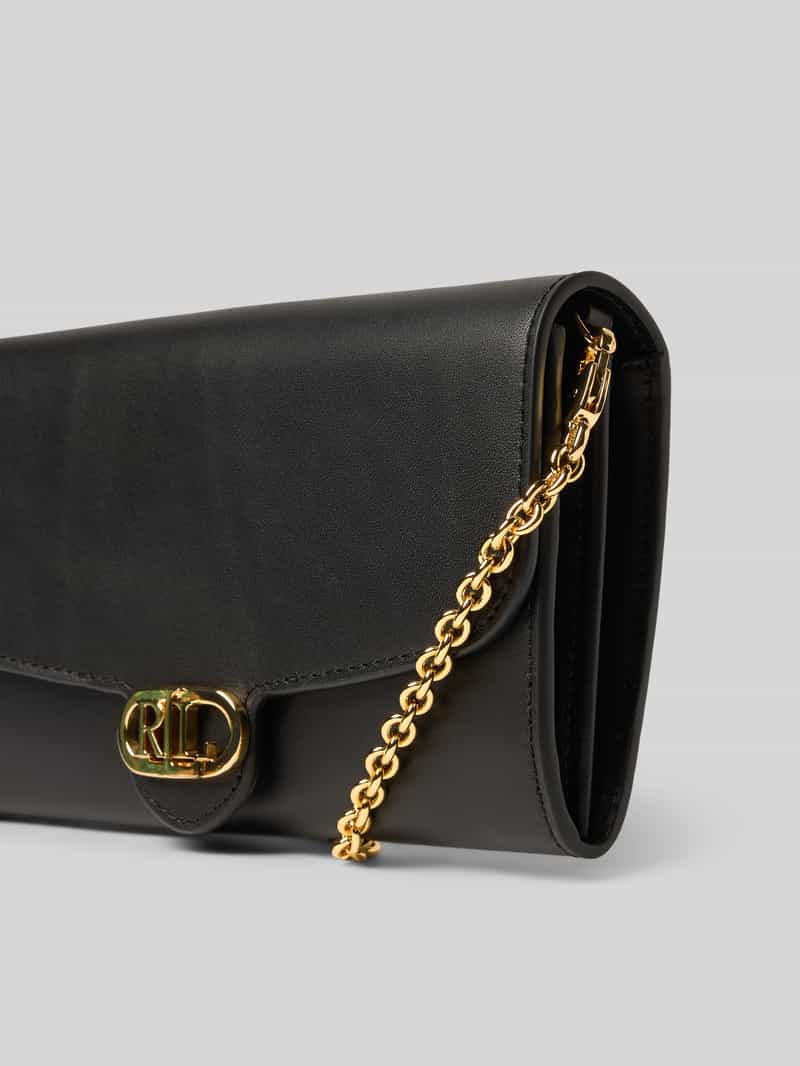 Lauren Ralph Lauren Leren schoudertas met labelapplicatie model 'ADAIR'