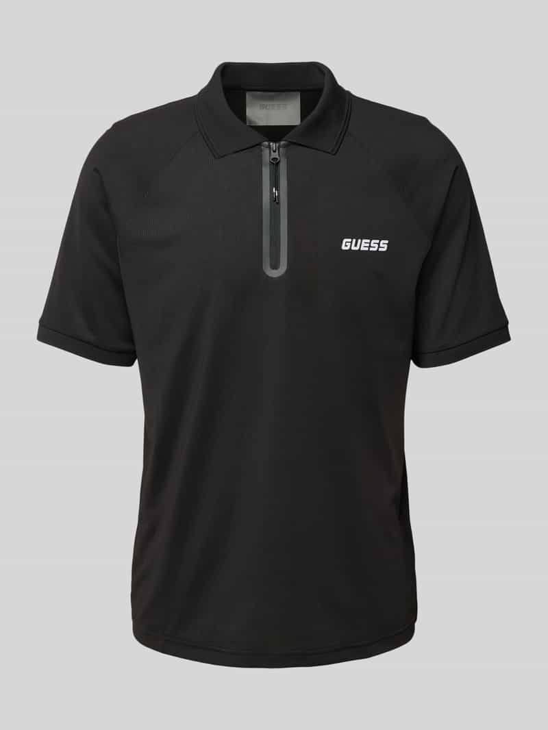 Guess Activewear Regular fit poloshirt met ritssluiting model 'JAISS'