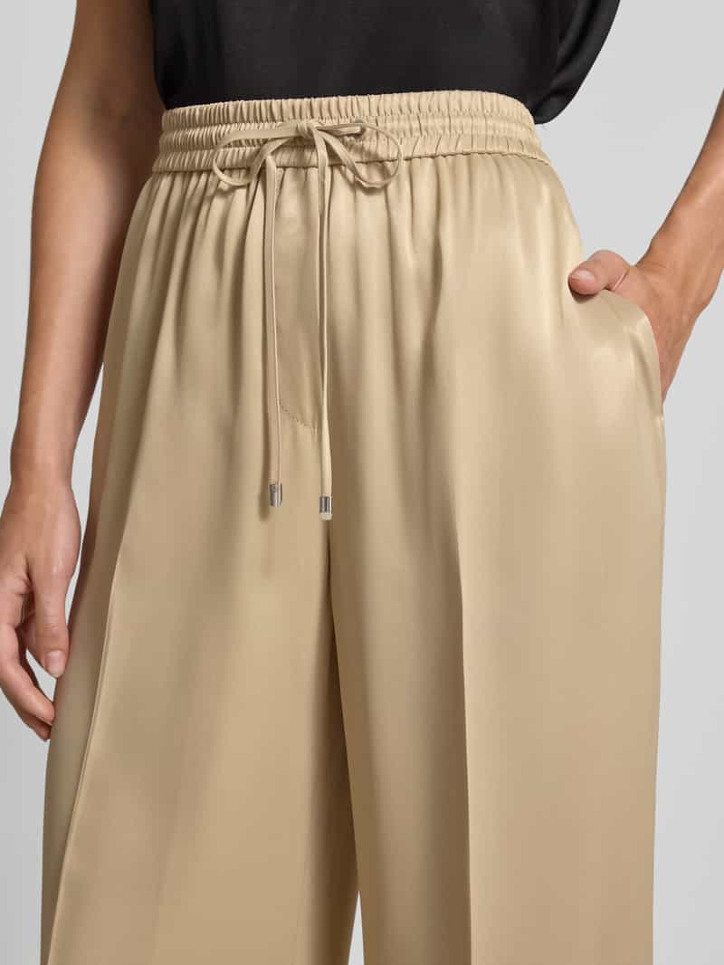 Boss Relaxed fit broek van satijn model 'TAVATI'
