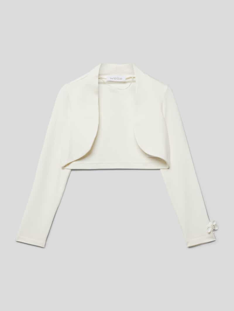 Bolero met gebloemd detail Weise