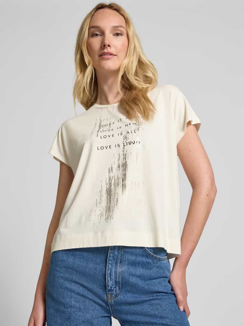 LIU JO SPORT T-shirt met labelprint