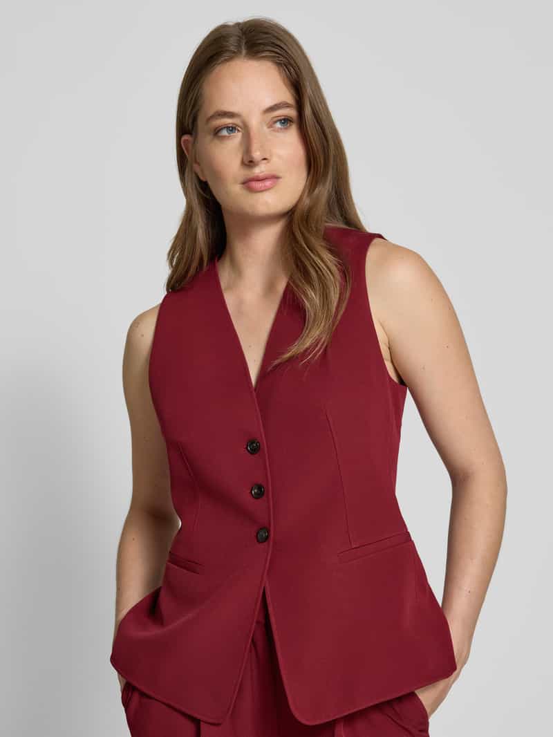 Boss Orange Regular fit gilet met paspelzakken