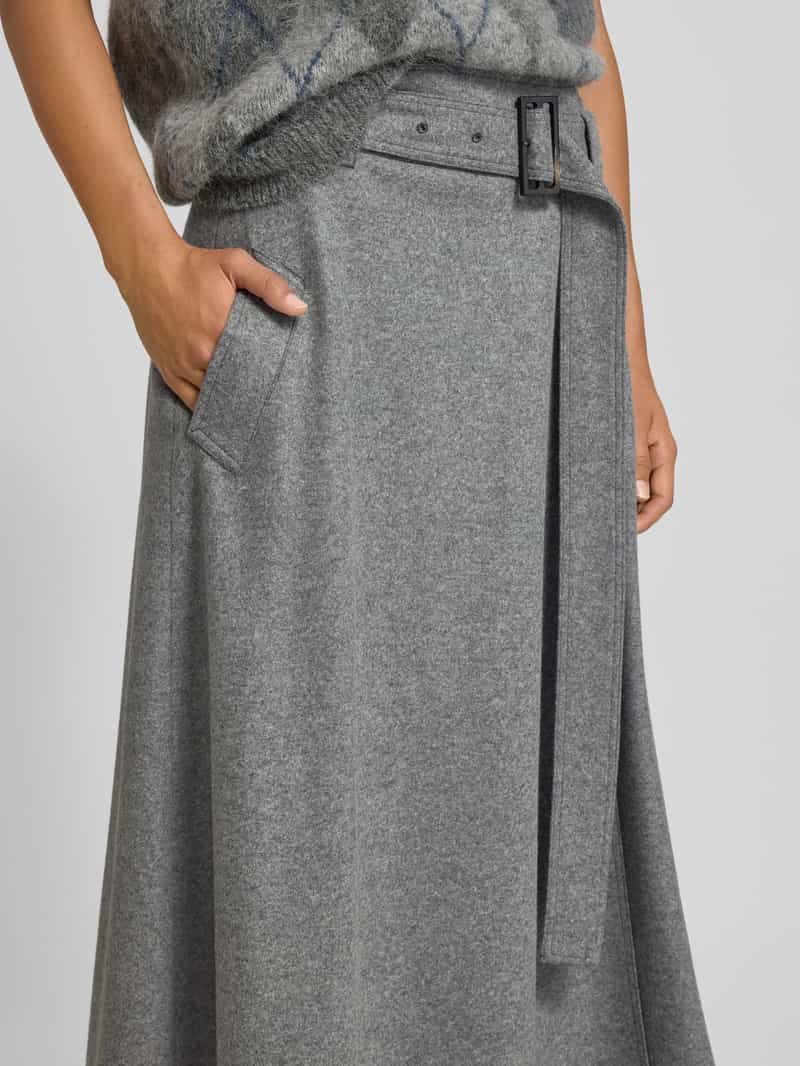 Windsor Midirok van scheerwol met riem