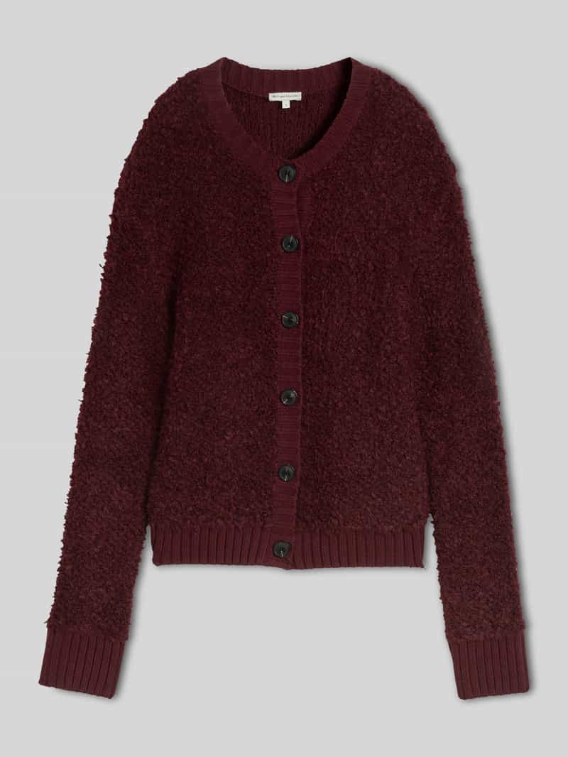 Tom Tailor Cardigan met bouclé-structuur