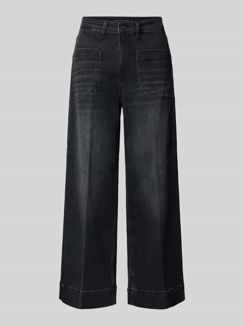 RAFFAELLO ROSSI Wide leg jeans met bandplooien model 'MIRU 6 8'