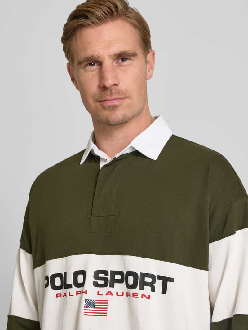 Polo Ralph Lauren Sweatshirt met polokraag en labelprint