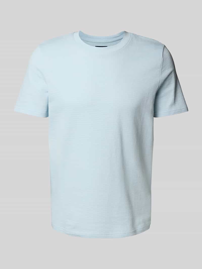 MCNEAL T-shirt met geribde ronde hals