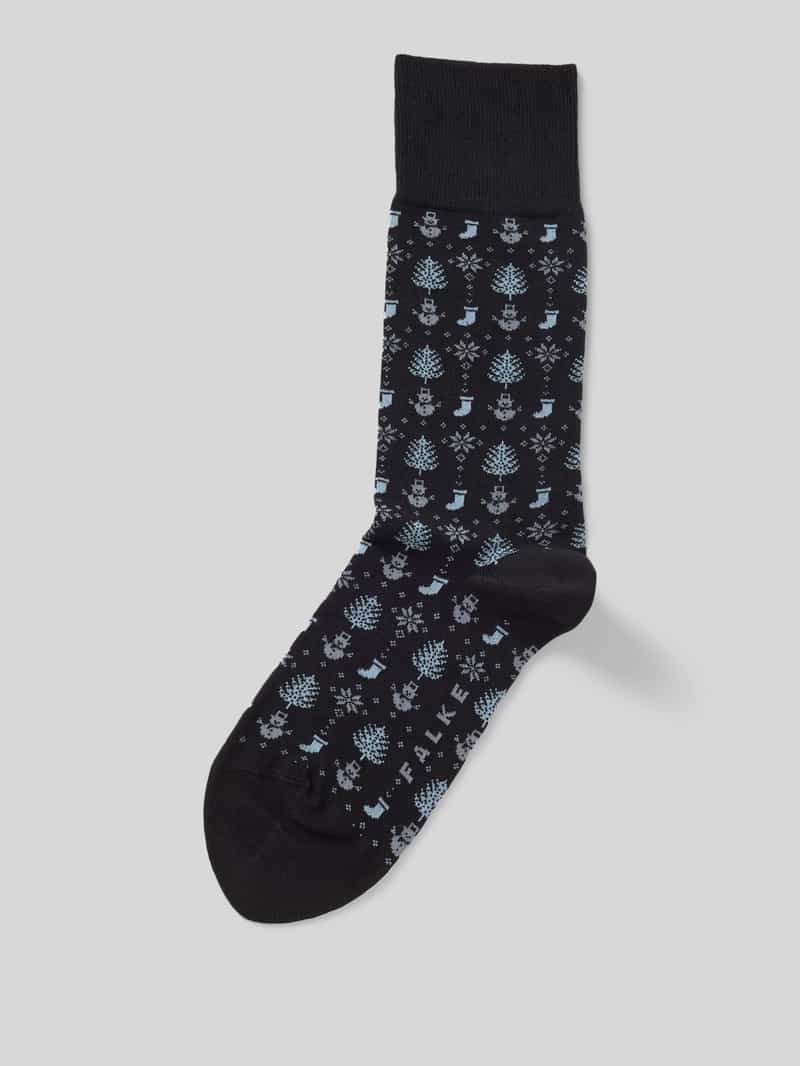 Falke Sokken met labeldetail model 'MERRY PARTY'