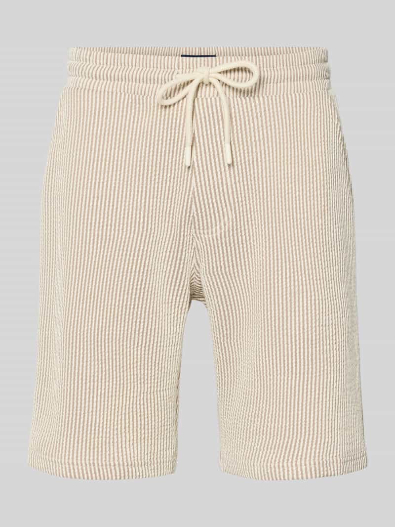 Sweatshorts met elastische tailleband en trekkoord