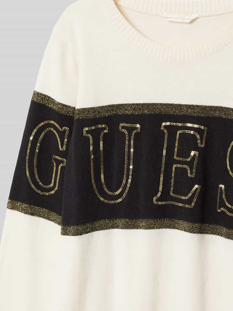 Guess Sweatjurk met labelpailletten