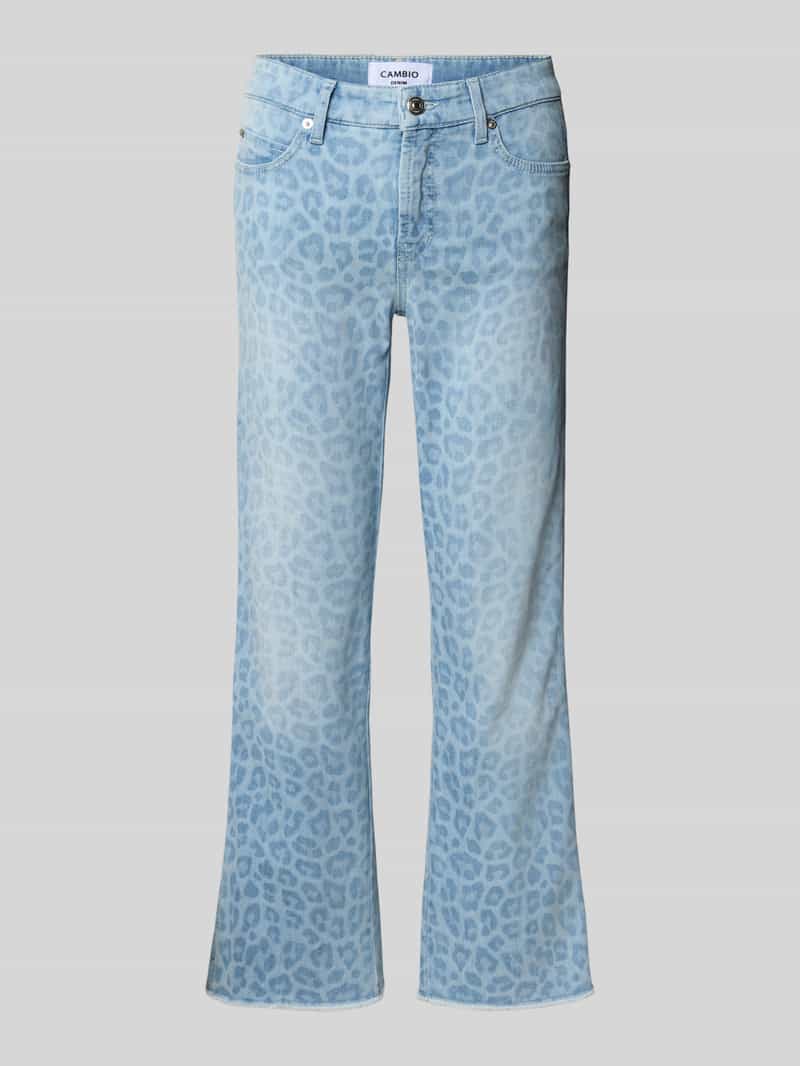 CAMBIO Flared cut jeans in verkorte pasvorm model 'FRANCESCA'