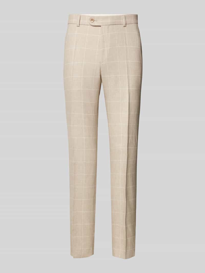 carl gross Slim fit pantalon met persplooien