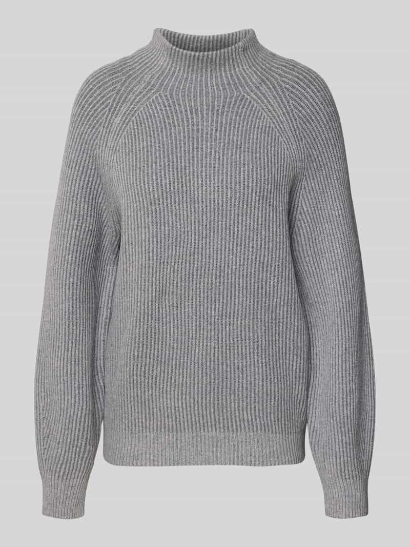Tom Tailor Regular fit gebreide pullover van katoenmix met wol