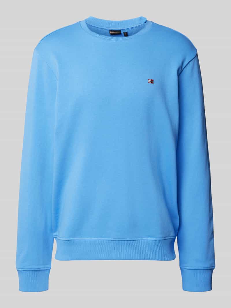 Napapijri Sweatshirt met labelstitching model 'BALIS'
