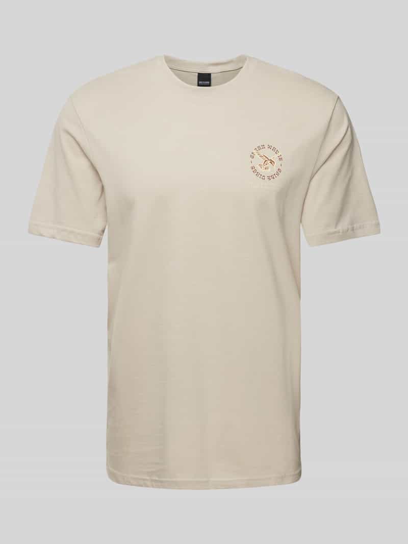 Only & Sons Slim fit T-shirt met motiefprint, model 'BASIC'