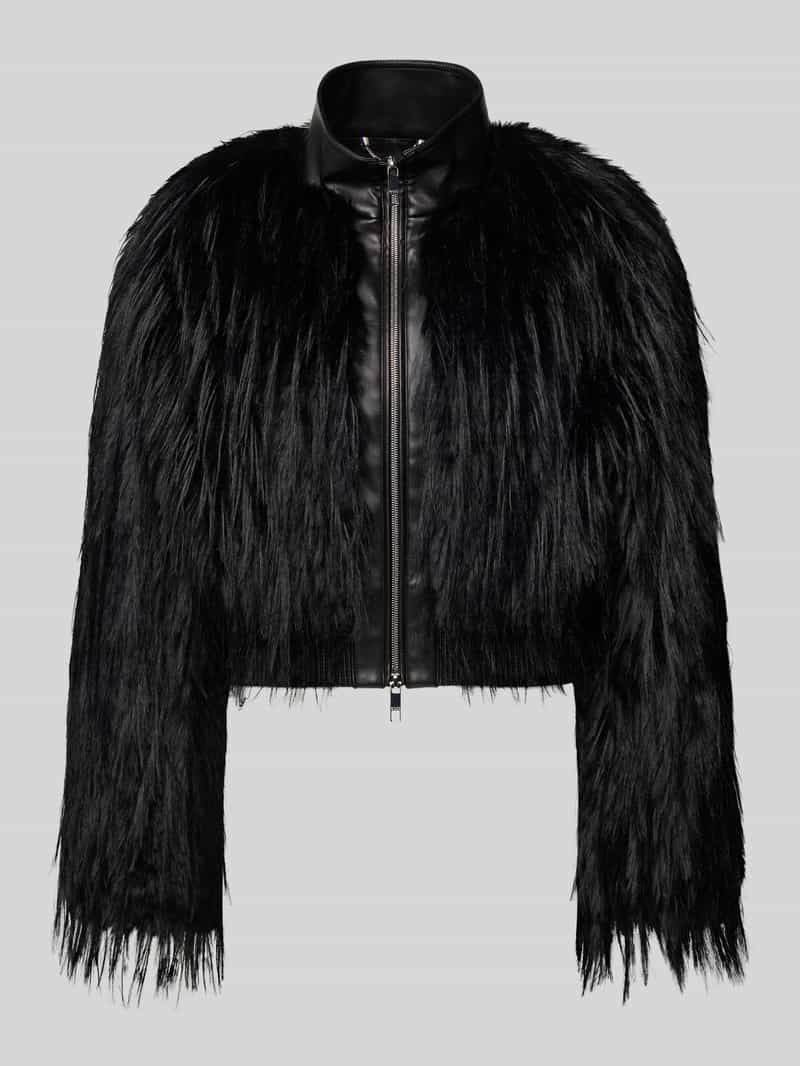 Boss Regular fit jack in de look van imitatiebont model 'CECOOL'