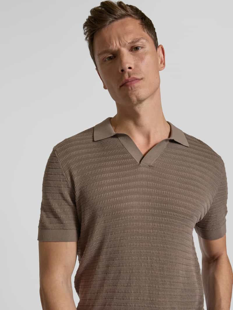 drykorn Regular fit poloshirt met V-hals model 'BRAIAN'