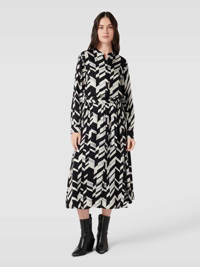 Midi-jurk met strikceintuur Smith and Soul