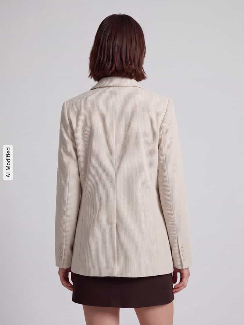 Vero Moda Loose fit lange blazer met stijgende reverskraag model 'NORA'