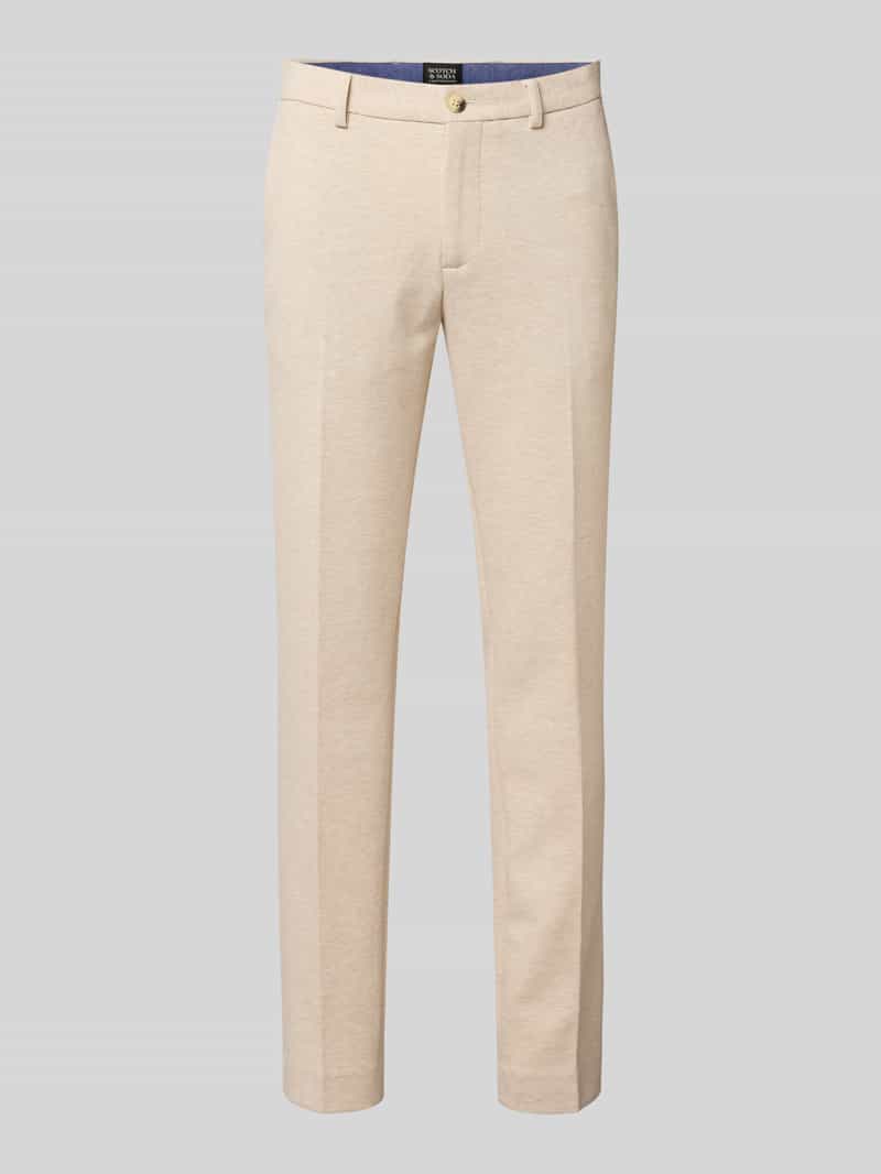 Scotch & Soda Regular fit broek met riemlussen model 'MOTT'