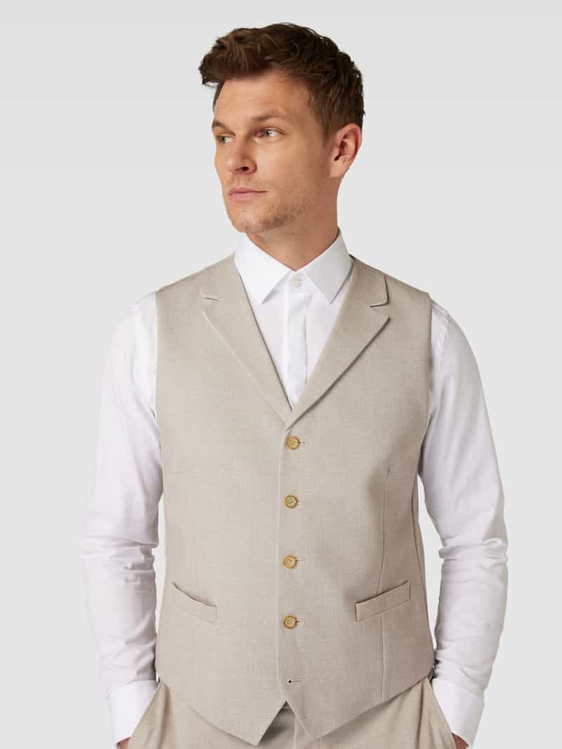 ATELIER TORINO Gilet met reverskraag