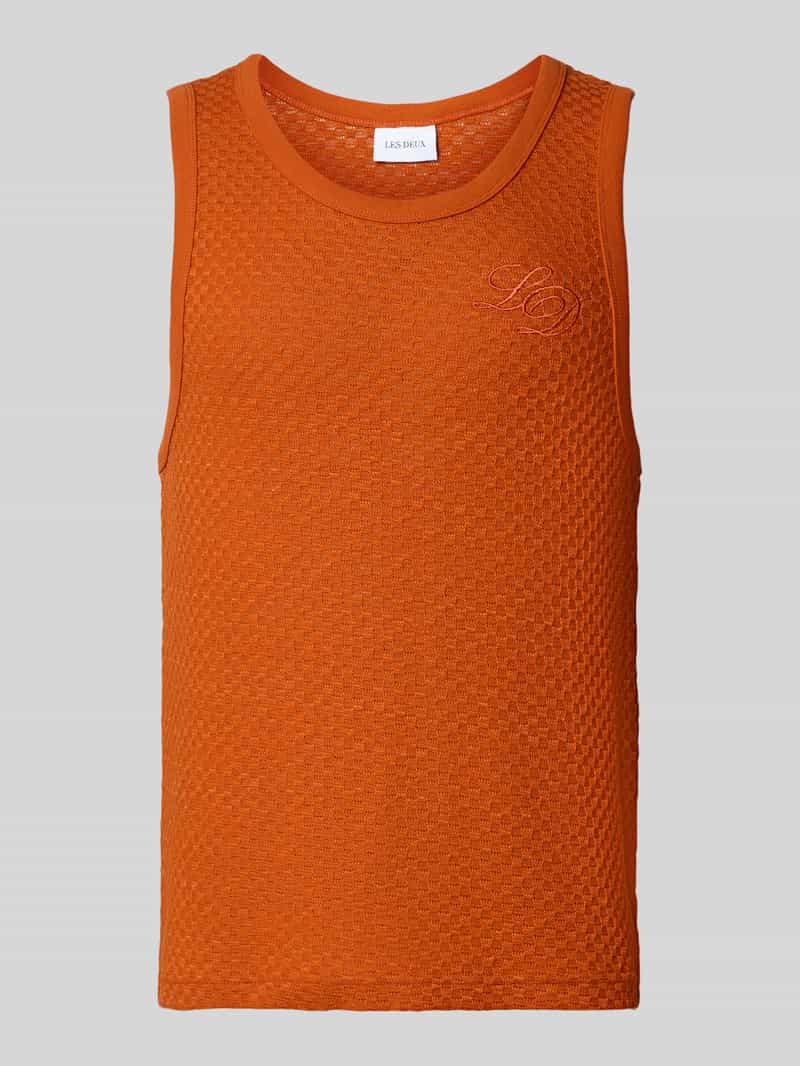 Les Deux Regular fit tanktop met logostitching model 'Bruce'
