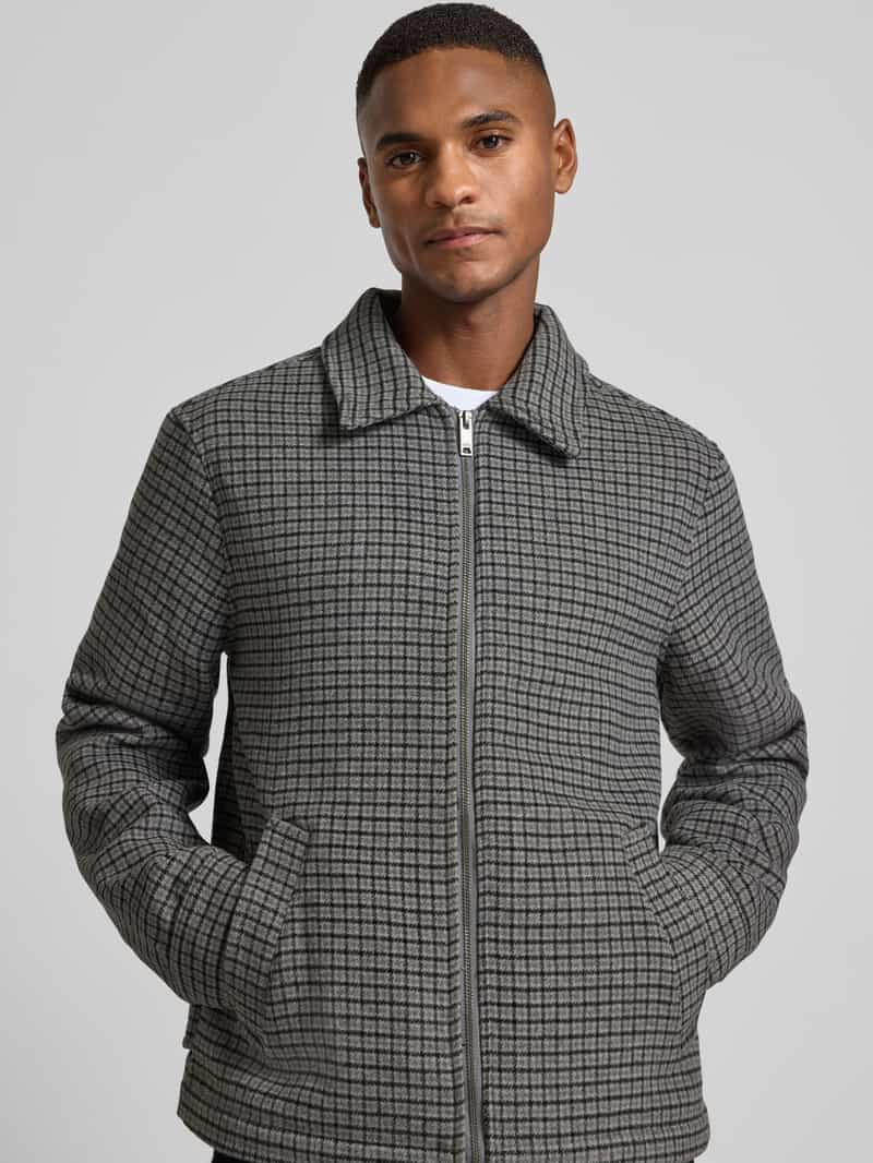 casual friday Regular fit overhemdjack met kentkraag model 'Jaiden'