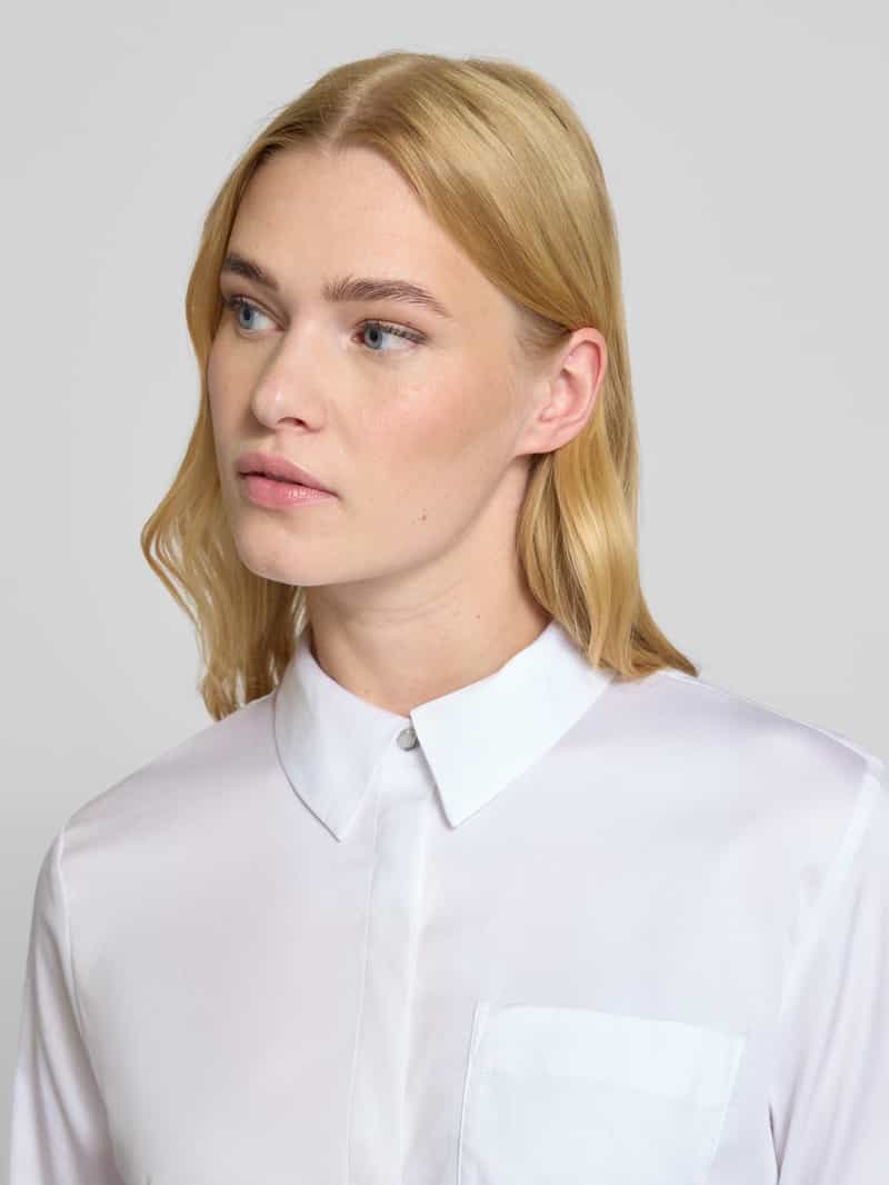 comma Regular fit overhemdblouse met borstzak