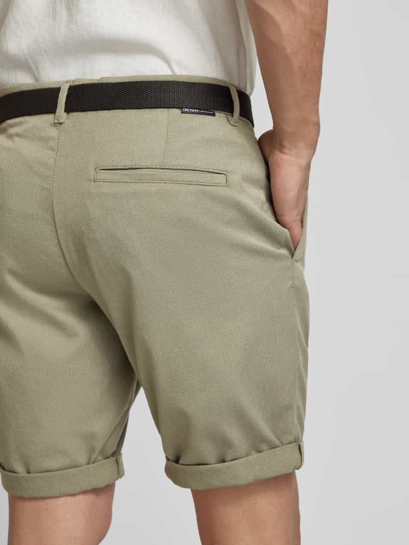Tom Tailor Denim Regular fit chinoshorts met riem