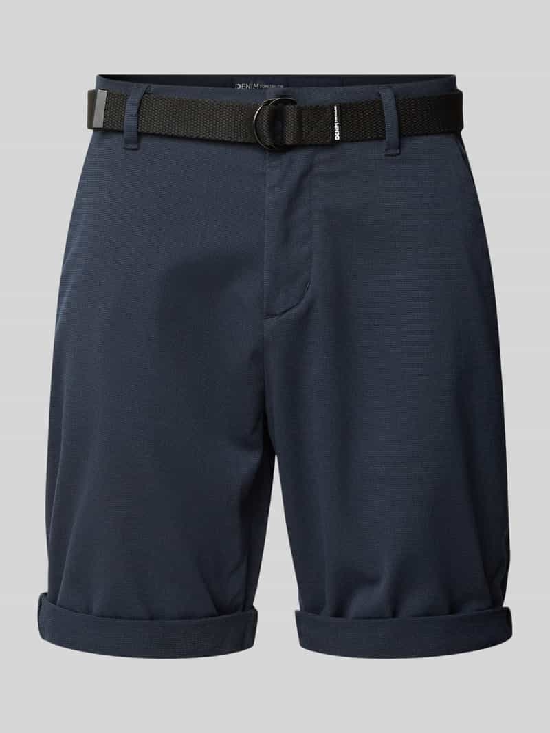 Tom Tailor Denim Regular fit chinoshorts met riem