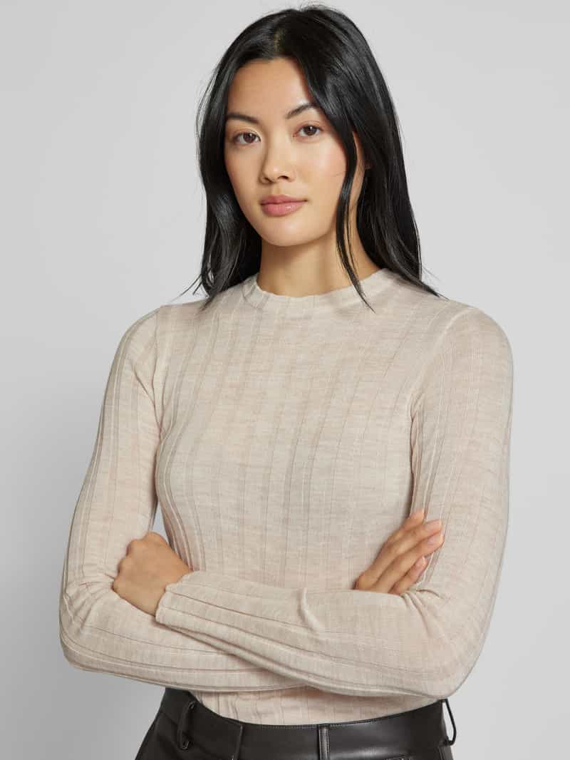 Ivy Oak Gebreide pullover van scheerwol met structuurmotief model 'KACY'