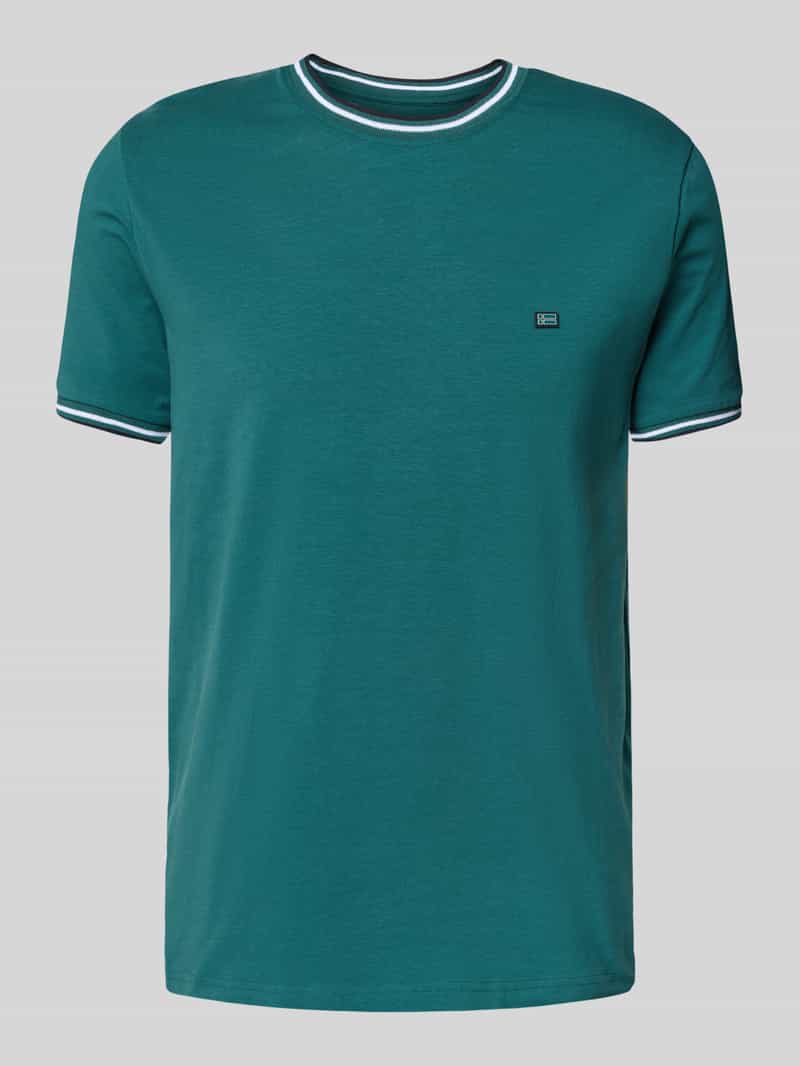 Christian Berg Men T-shirt met ribboorden