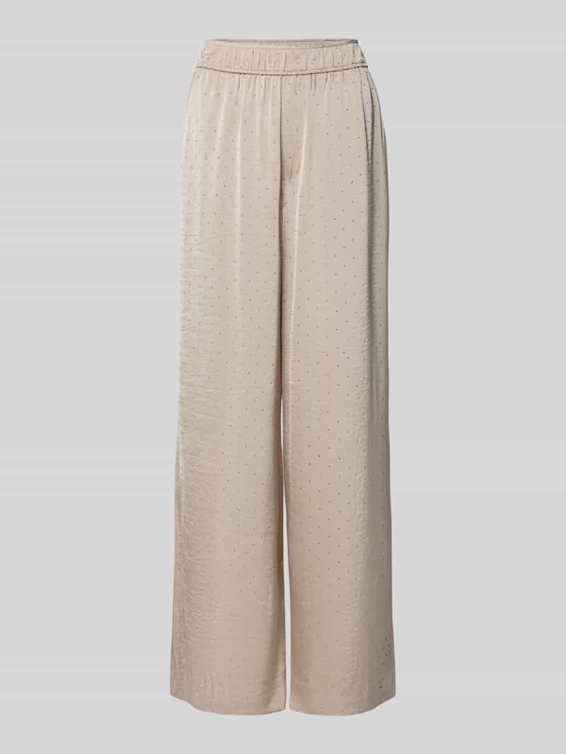 MbyM Broek met wijde pijpen en siersteentjes model 'Asaka'