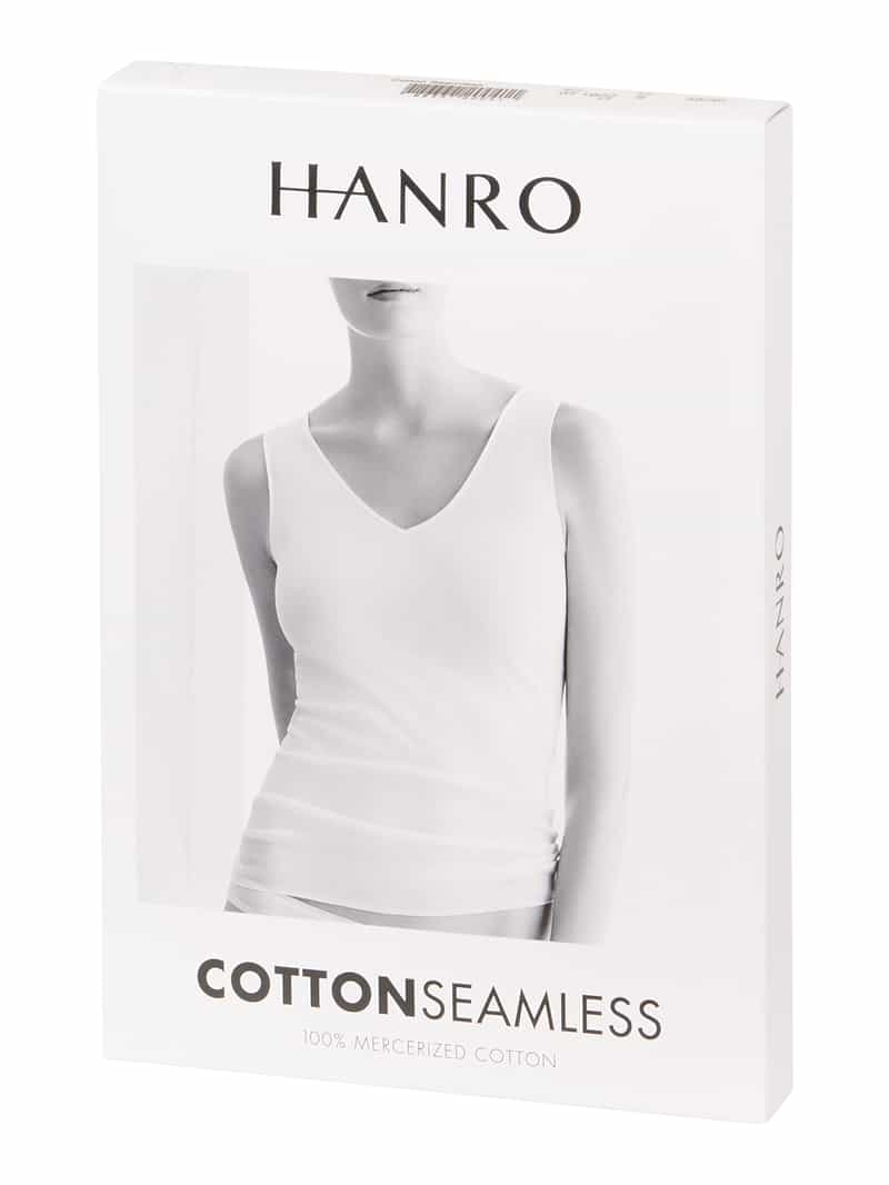 Hanro Onderhemd van katoen naadloos model 'Cotton Seamless'
