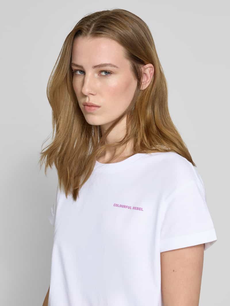 Colourful Rebel Boxy fit T-shirt met print aan de achterkant