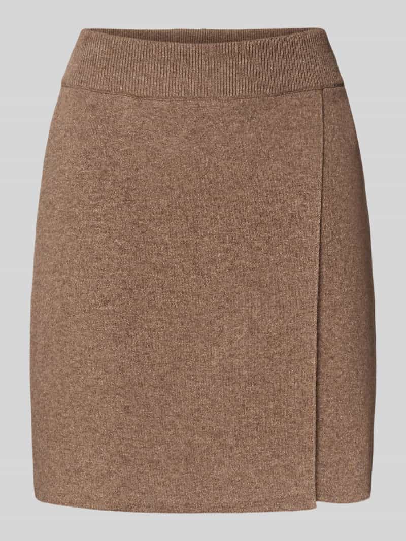 ARMEDANGELS Uitlopende minirok van katoenmix met wol model 'DARLAA'