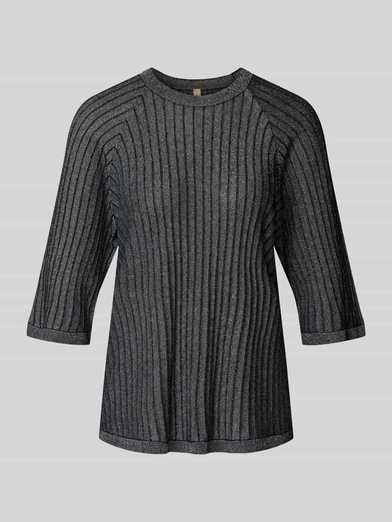 Soyaconcept Gebreide pullover met ribboorden model 'VIOLETTA'