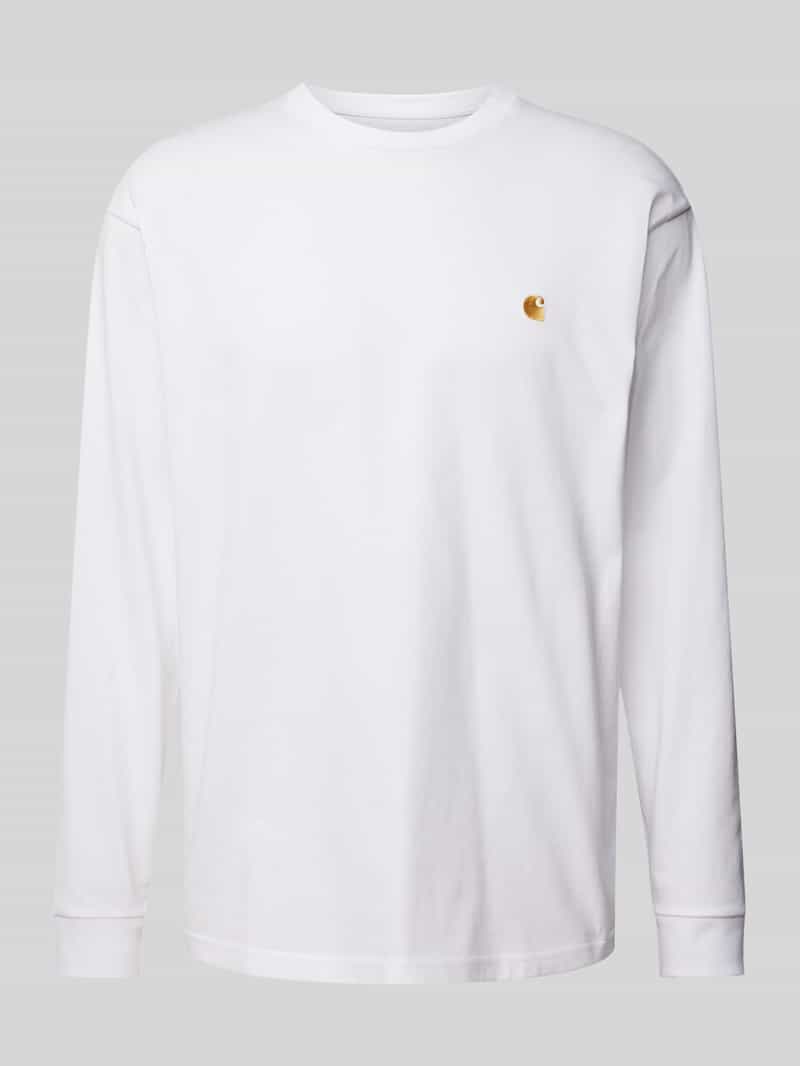 Carhartt Work In Progress Shirt met lange mouwen en labelstitching