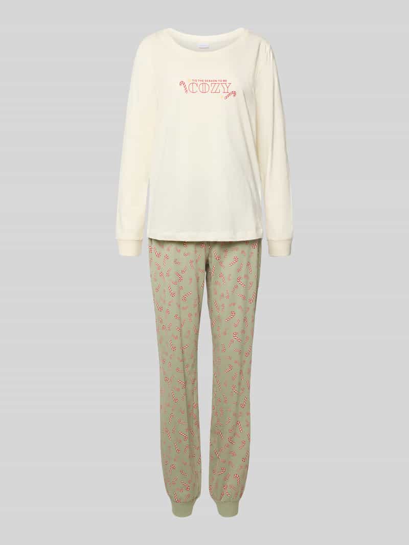 Lascana Pyjama met statementprint