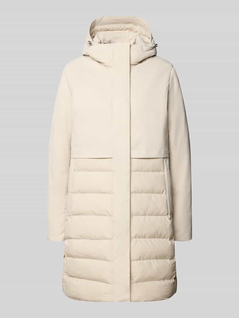 Camel active Regular fit gewatteerde mantel met steekzakken