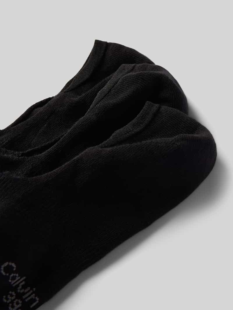 CK Calvin Klein Sokken met logostitching in een set van 3 paar model 'Footie'
