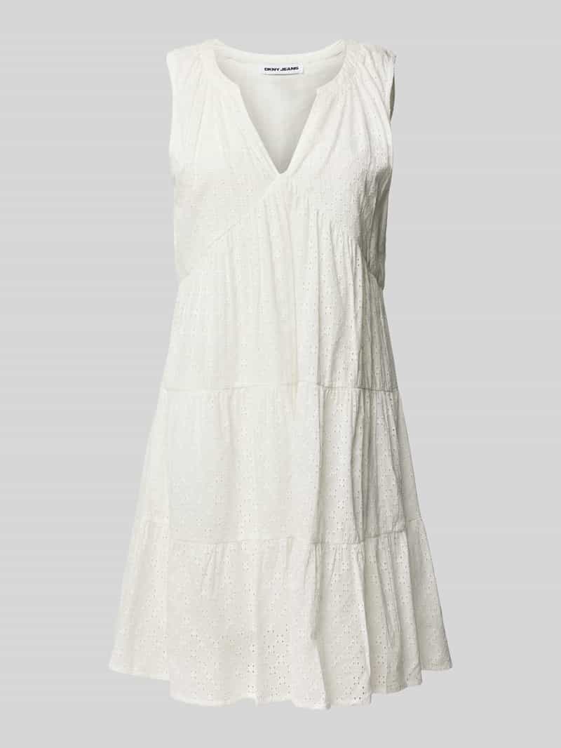 DKNY Mini-jurk met broderie anglaise