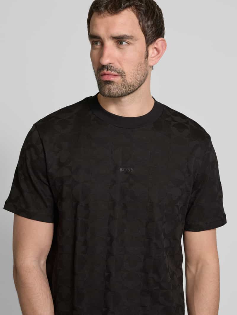 BOSS Green T-shirt met labelprint