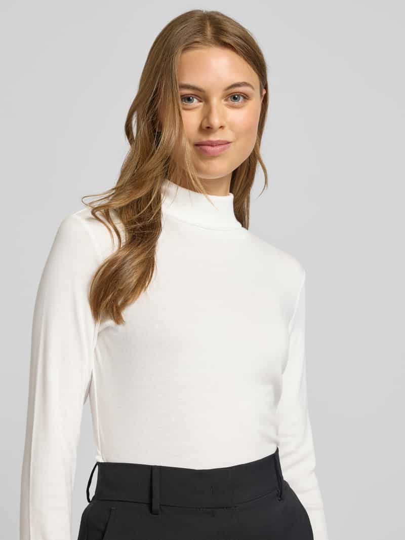 Tom Tailor Regular fit shirt met lange mouwen van katoenmix met col